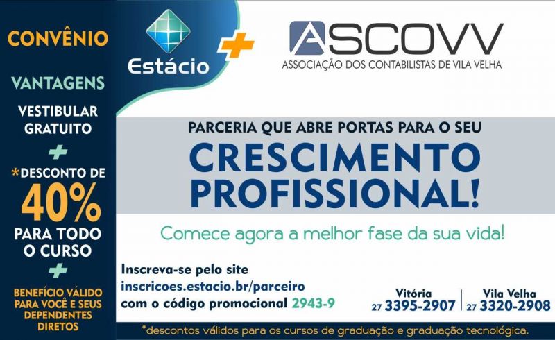 Nova Parceria ASCOVV X ESTÁCIO