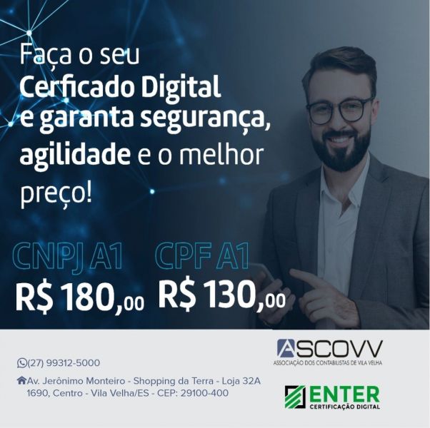 ASCOVV - CERTIFICADO DIGITAL